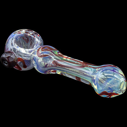 The "Painted Warrior Spoon" Glass Pipe