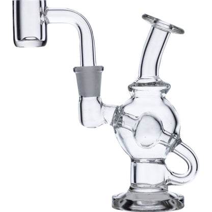 Bent Neck Rig w/Quartz Mini-Clear-5in(RCL-S-J01)