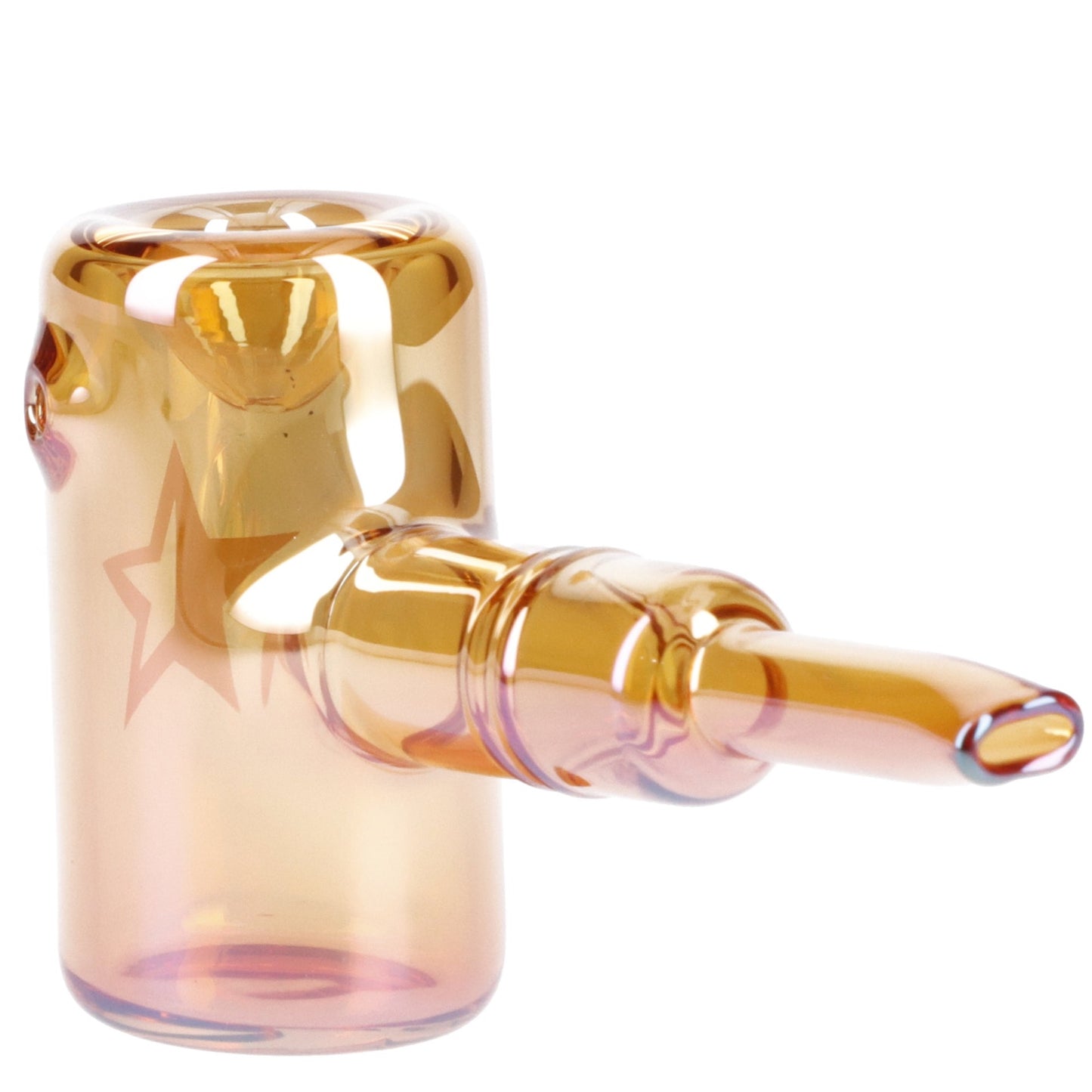 X-Lava Fumed Large Sherlock Pipe-Orange-5in.