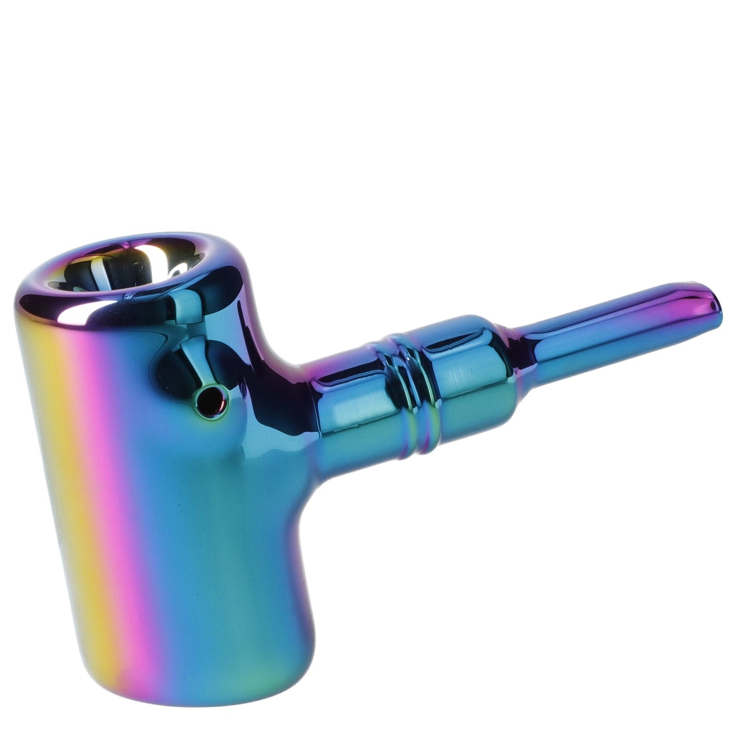 X-Prism Fumed Large Sherlock Pipe-Rainbow-5in.