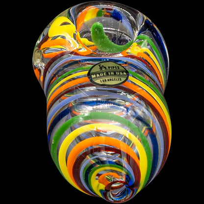 "Easter Egg" Rainbow Swirl Heavy Egg-Shaped Pipe