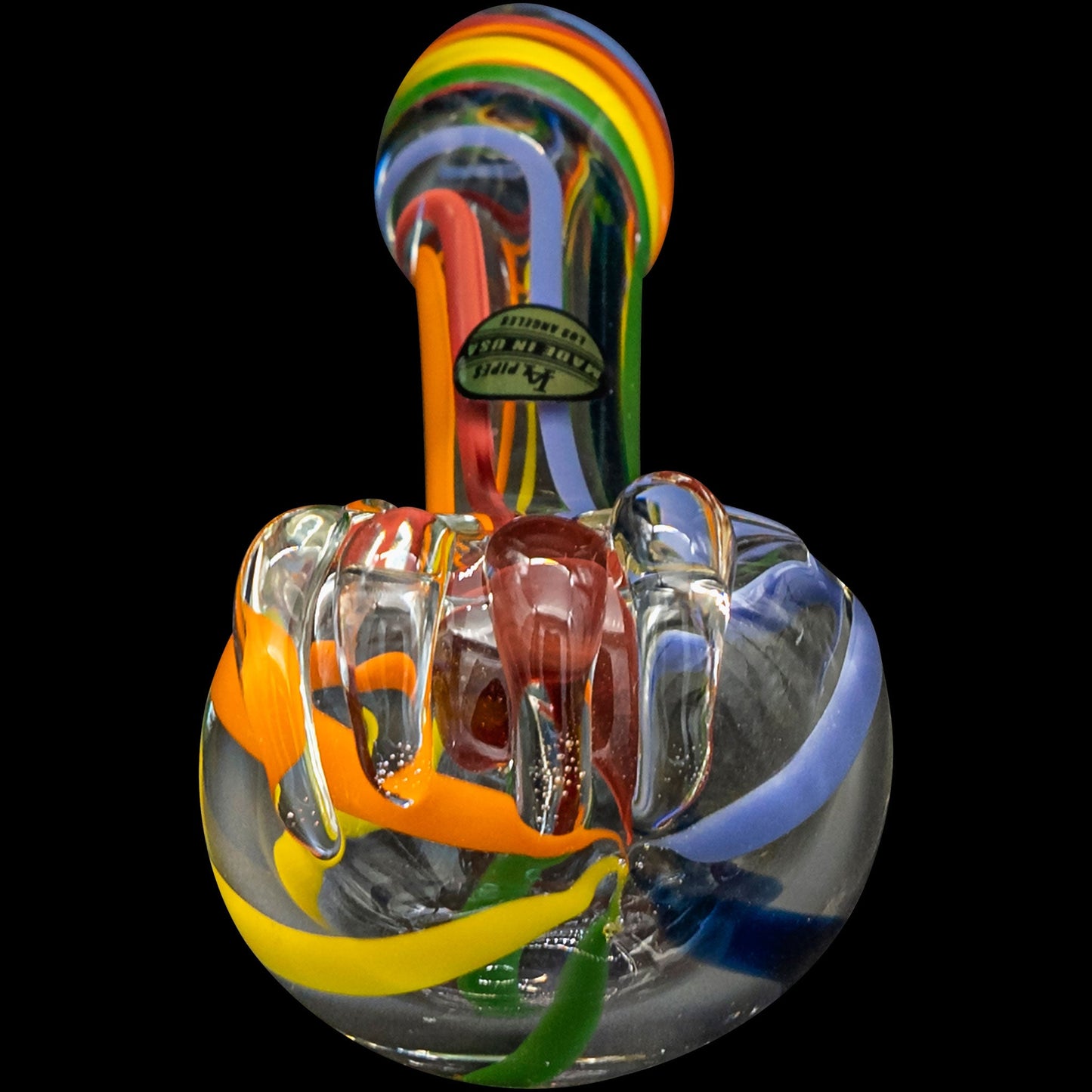 LA Pipes Rainbow Ripper Spoon Pipe