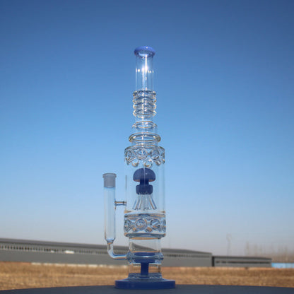 19.5" Jellyfish Sprinkler & Matrix Perc Glass Water Pipe