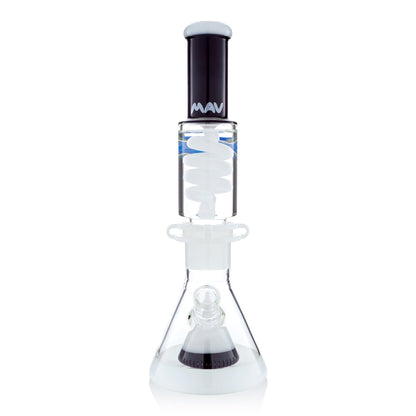 Black and White Slitted Pyramid Beaker Freezable Coil System