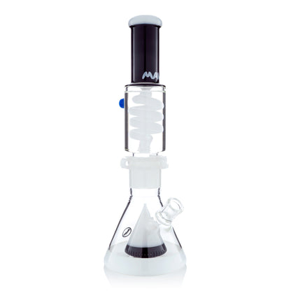 Black and White Slitted Pyramid Beaker Freezable Coil System