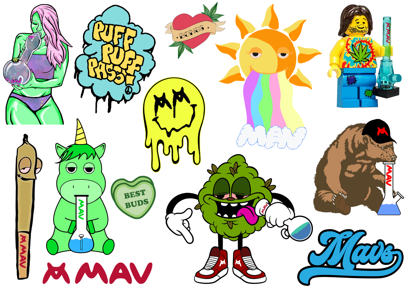 MAV Beaker Sticker Pack