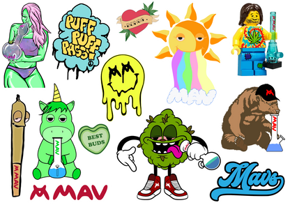 MAV Beaker Sticker Pack