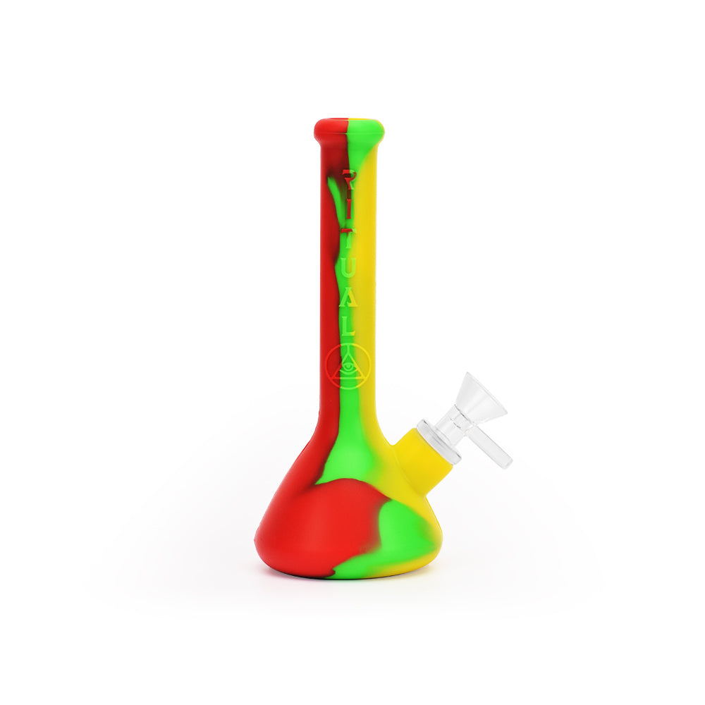 7.5'' Deluxe Silicone Mini Beaker - Rasta