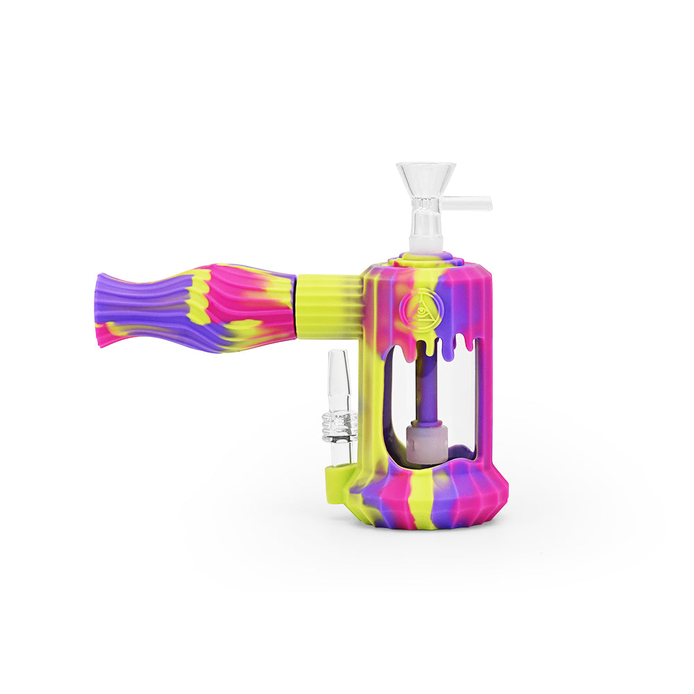 6'' Duality Silicone Dual Use Bubbler - Miami Sunset