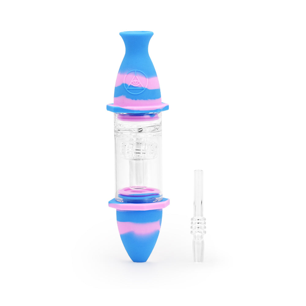 7'' Silicone Deluxe Nectar Collector - Cotton Candy