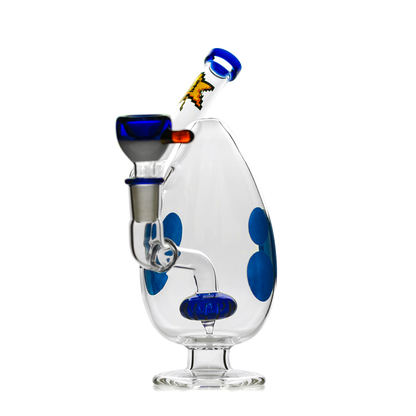 Spotted Egg Bong 7"