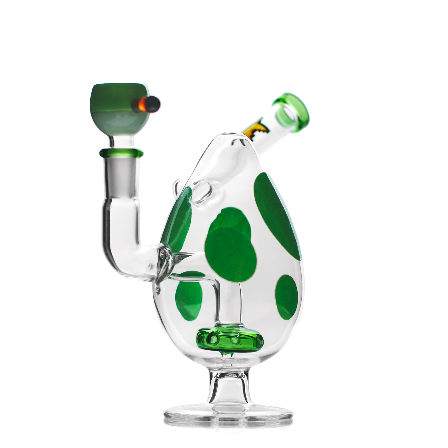 Spotted Egg Bong 7"