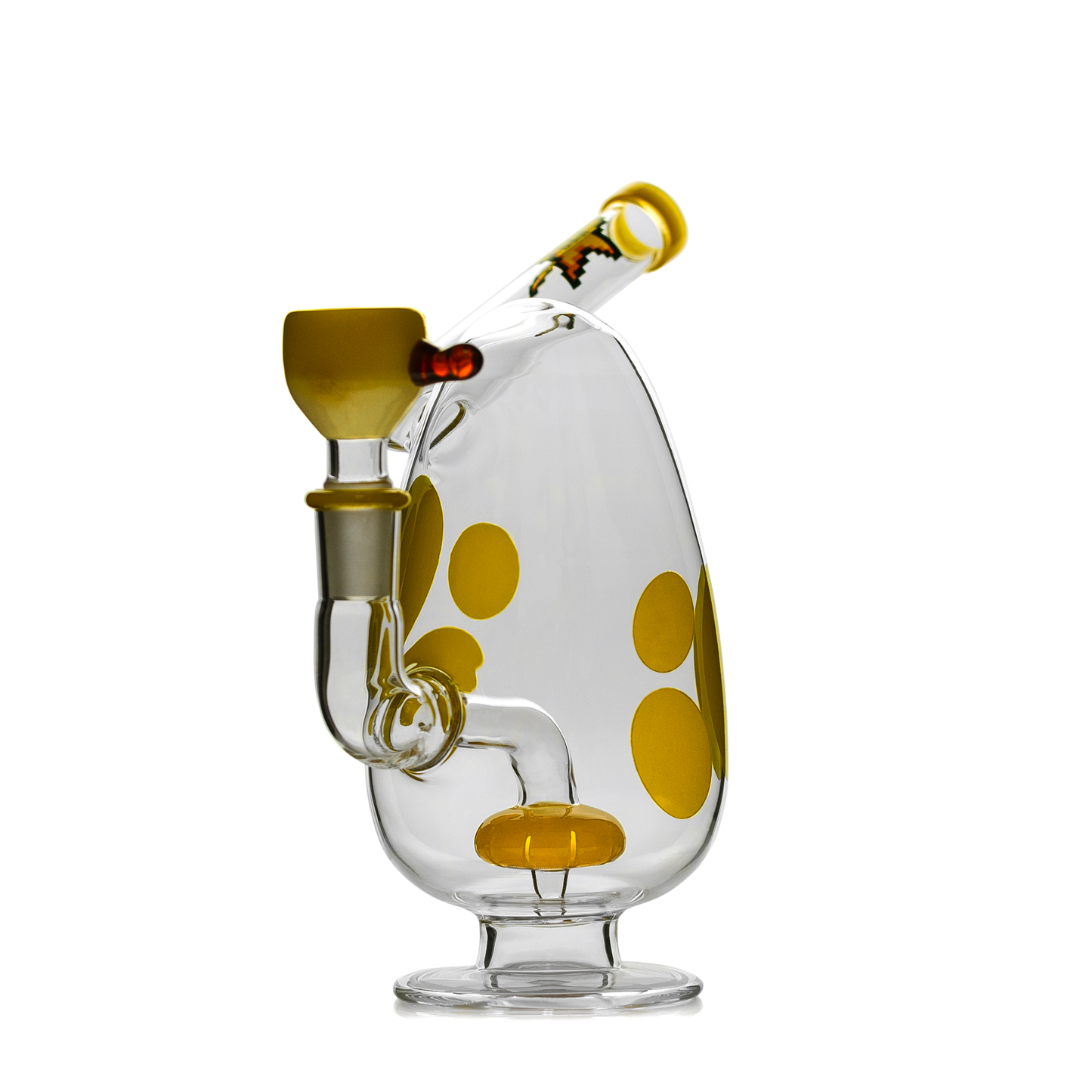 Spotted Egg Bong 7"