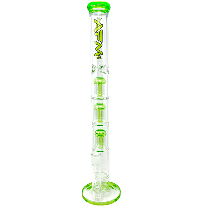 21" Ripper Triple Tree Perc Glass Straight Tube Bong