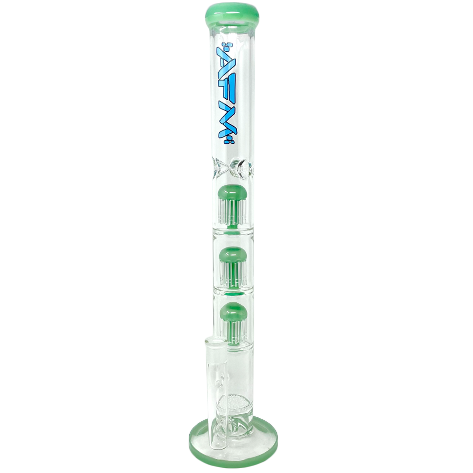 21" Ripper Triple Tree Perc Glass Straight Tube Bong