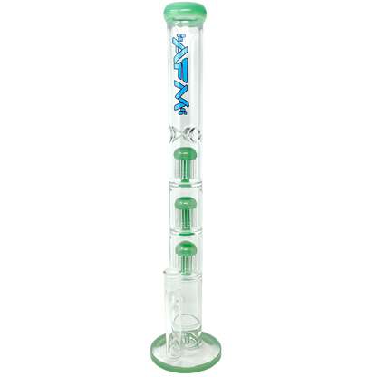 21" Ripper Triple Tree Perc Glass Straight Tube Bong