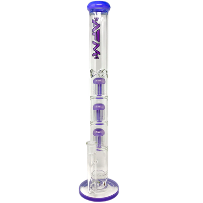 21" Ripper Triple Tree Perc Glass Straight Tube Bong