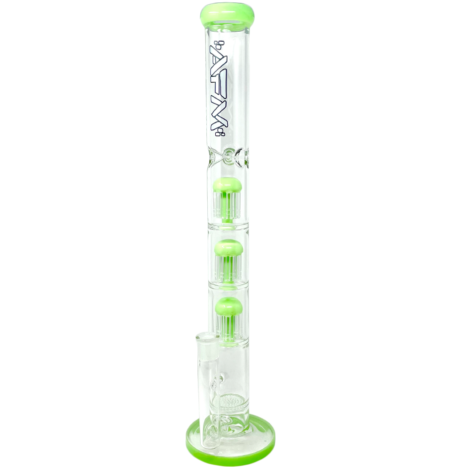 21" Ripper Triple Tree Perc Glass Straight Tube Bong