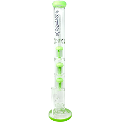 21" Ripper Triple Tree Perc Glass Straight Tube Bong