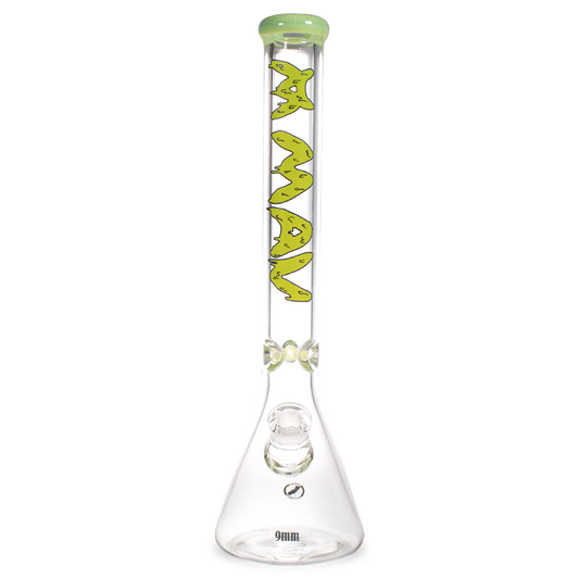 18" x 9mm Slime Drip Specialty Slab Beaker Bong